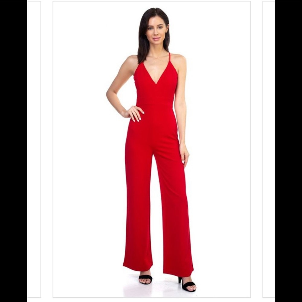 Iris Basic red romper size medium.
